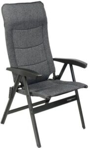 Kempingové křeslo Westfield Noblesse Deluxe barva šedý melír