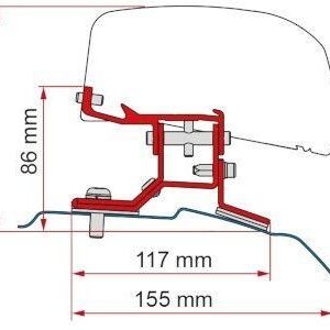 Kit adaptérů Fiamma pro Ford Custom L1 na markýzy F40van – RHD