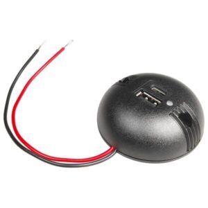 Přisazená dvojitá kulatá zásuvka USB-C/USB-A Pro Car varianta bez krytu