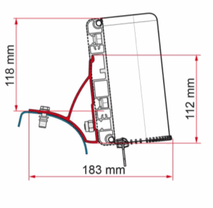 Kit adaptérů Fiamma pro Renault Trafic na markýzy Compass verze Renault Trafic (2015–....)