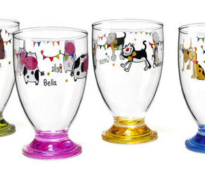 Sada skleniček Camp4 Charlie & Friends 200 ml, 4 ks