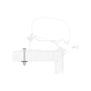 Kit adaptérů Fiamma pro LMC Caravan Roof na markýzy F80