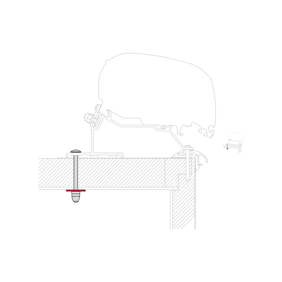 Kit adaptérů Fiamma pro LMC Caravan Roof na markýzy F80