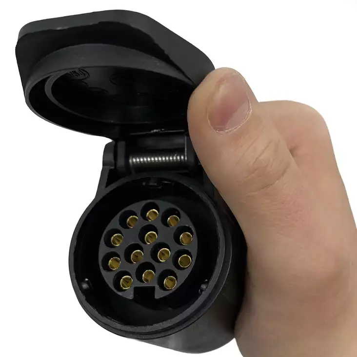 Adaptérový kabel Carbest – 7pin zásuvka na 13pin zástrčku, 30 cm