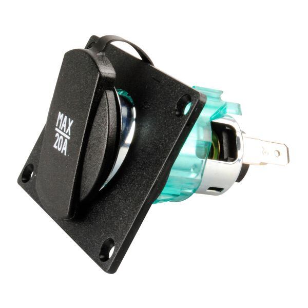 Zapalovačová zásuvka Pro Car 20 A varianta s montážní deskou