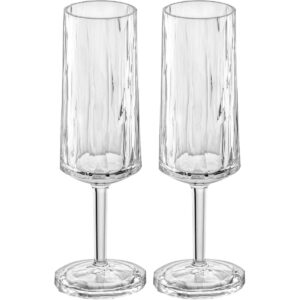 Sklenice na šampaňské Koziol Super Glass Club 2 ks