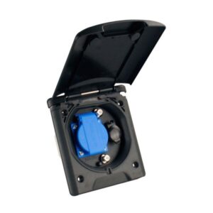 Univerzální venkovní zásuvka FAWO barva černá