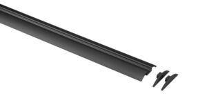 Hliníkový půlkulatý profil pro LED pásky Carbest 150 cm barva černá