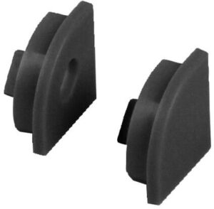 Koncovky pro rohový hliníkový profil Carbest 2 ks barva černá