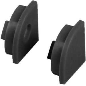 Koncovky pro rohový hliníkový profil Carbest 2 ks barva černá