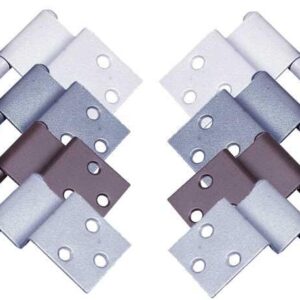 Pant pro polozapuštěné dveře Reimo, 2 ks barva šedá umístění pantů vlevo