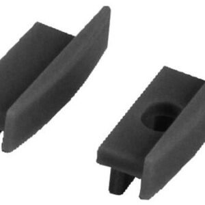 Koncovky pro plochý hliníkový profil Carbest 2 ks barva černá