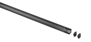 Hliníkový rohový profil pro LED pásky Carbest 150 cm barva černá