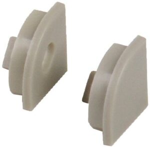 Koncovky pro rohový hliníkový profil Carbest 2 ks barva hliník