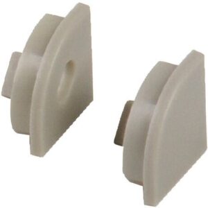 Koncovky pro rohový hliníkový profil Carbest 2 ks barva hliník