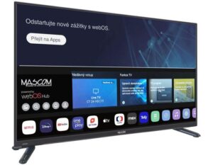 Televize Mascom 28″, 12 V Travel TV, WebOS, DVB-T2/ S2, WIFI