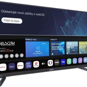 Televize Mascom 28″, 12 V Travel TV, WebOS, DVB-T2/ S2, WIFI
