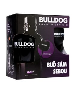 Bulldog Gin 40% 0,7l + designová sklenice Gift box