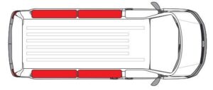 Prémiová termoizolace obytné části – VW T5/T6/T6.1, od roku 2003 obložení komfortní
