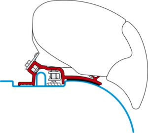 Adaptér pro střešní markýzy Fiamma F65, F65 S a F65 L 2 ks od Bj.94-6.06
