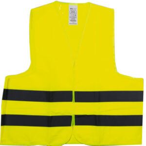 Vysoce viditelná vesta žlutá ES/P předpis