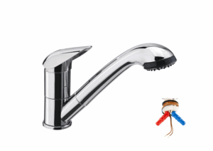 Jednopáková baterie Reich PELICAN s vysouvací sprchou JULIA