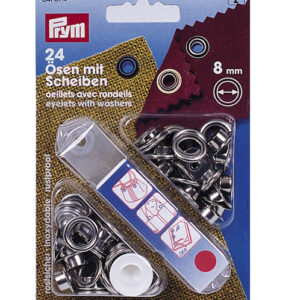 Očka a disky 8 mm, 24 ks.