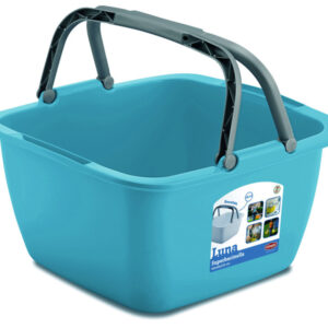 Kbelík 18,5 litru, 40x40x23 cm. Různé barvy: bílá, tyrkysová, limetkově zelená