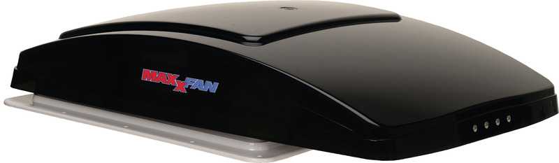 MaxxAir Střešní ventilátor MaxxFan DELUXE s krytem proti dešti Barva: Černá