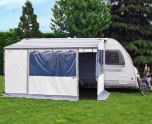 FIAMMA Brána pro karavan ZIP markýza v krytu s markýzou, br.310cm, prodloužení 225cm, BlueOcean