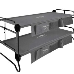 Patrová postel Disc-O-Bed L antracitová s bočními kapsami