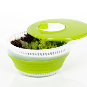 Skládací odstředivá mísa na salát s víkem a cedníkem Camp4
