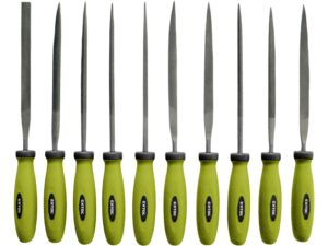 Pilníky jehlové s plastovou rukojetí, sada 10ks, 150mm, EXTOL CRAFT