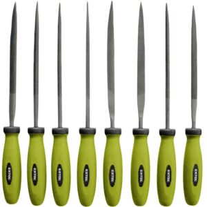 Pilníky jehlové s plastovou rukojetí, sada 10ks, 150mm, EXTOL CRAFT