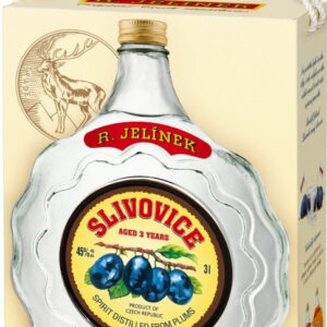Slivovice Bílá budík Rudolf Jelínek 45 % 3 l
