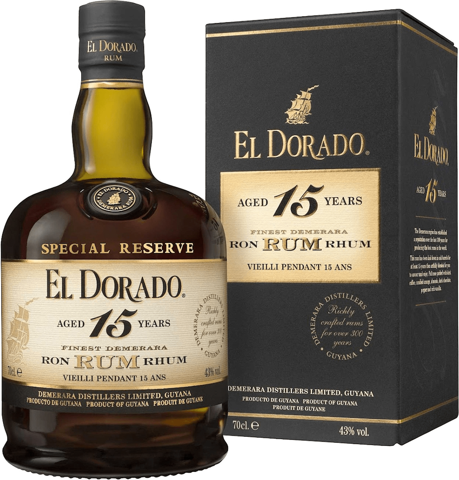 El Dorado 15 letý 43% 0,7l
