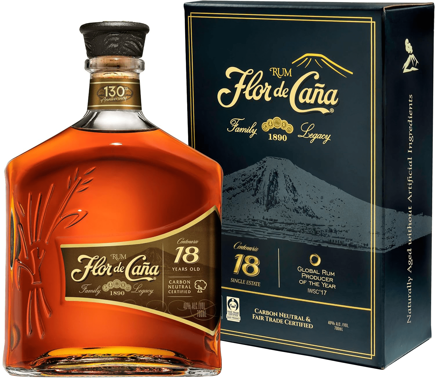 Flor de Caña 18 40% 0,7l