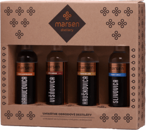 Marsen Jedinečné Odrůdové Destiláty 4 x 0,04l 42,3% 0,16l